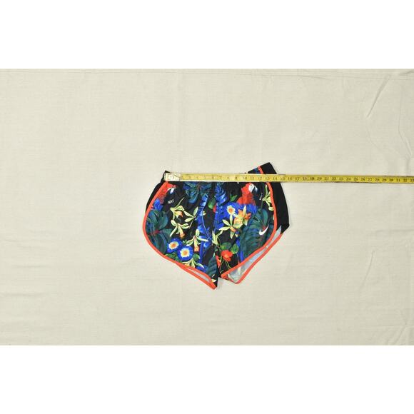 Nike Dri-FIT Tempo Running Shorts Womens Regular Size L Tropical Parrot Print Li - Picture 2 of 8